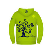 Sweat à capuche avec zip Enfant vert lime LOLA Monvic