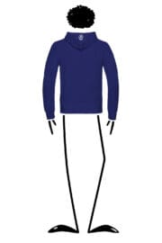 Hoodie unisex blue royal NAVAJO Monvic paragliding