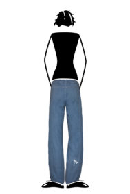 jeans arrampicata donna denim chiaro VIOLET Monvic