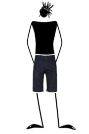 short jeans uomo arrampicata in denim ALO Monvic