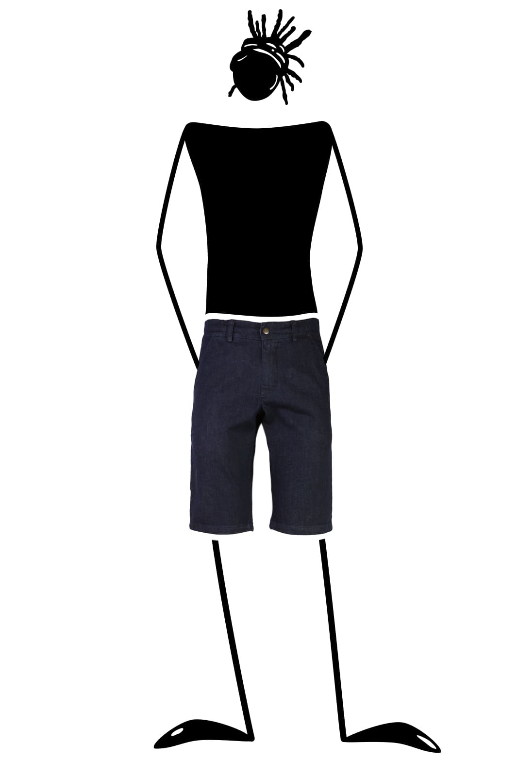 short jeans uomo arrampicata in denim ALO Monvic