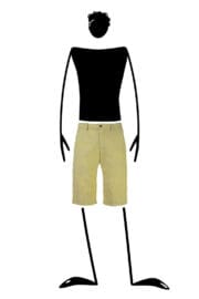 climbing shorts men linen lime yellow ALO Monvic