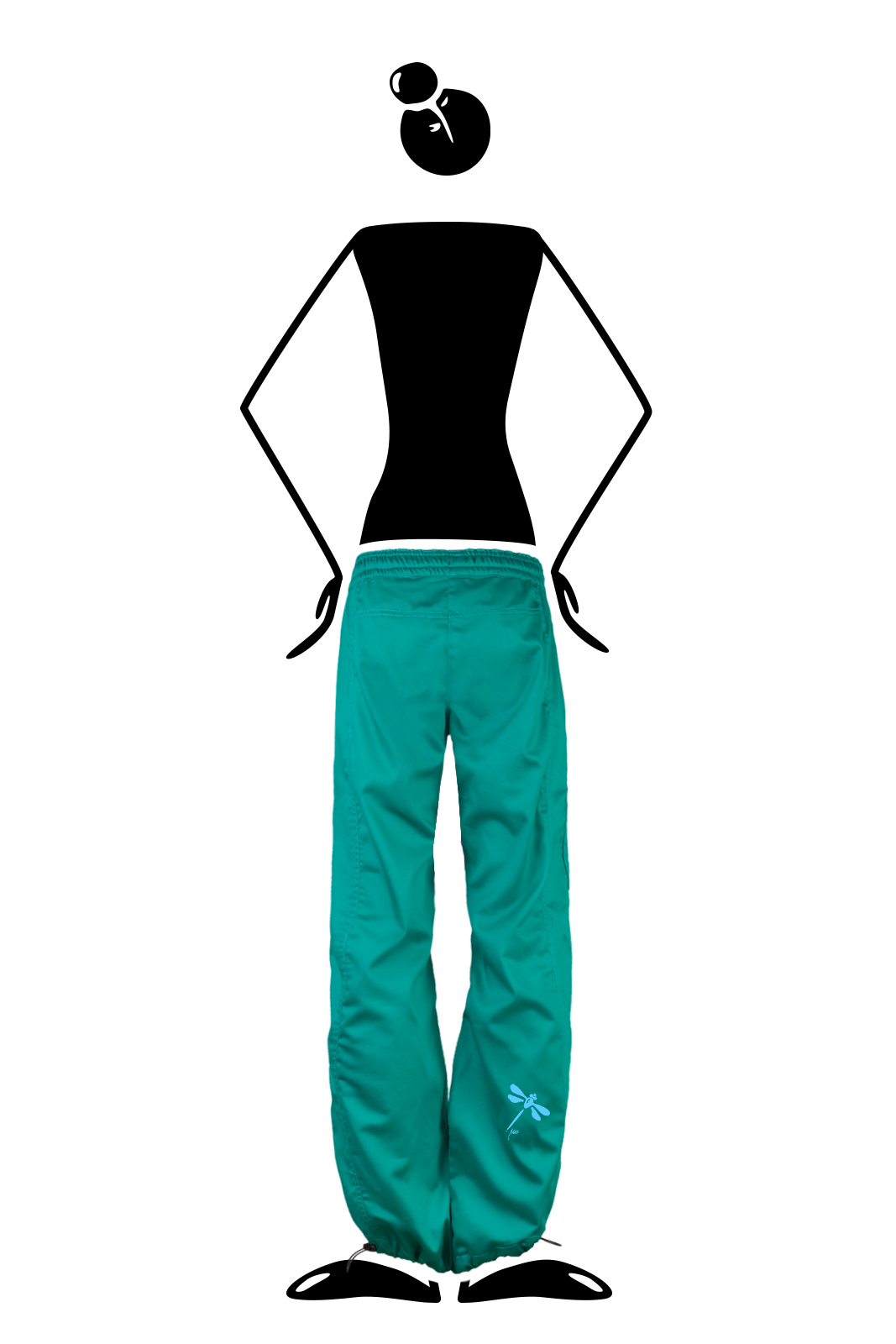 Pantalon femme vert - activités sportives escalade VIOLET Monvic