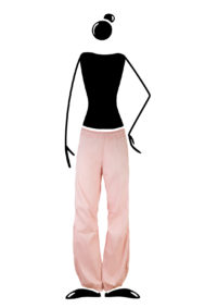 trousers women light pink VIOLET Monvic