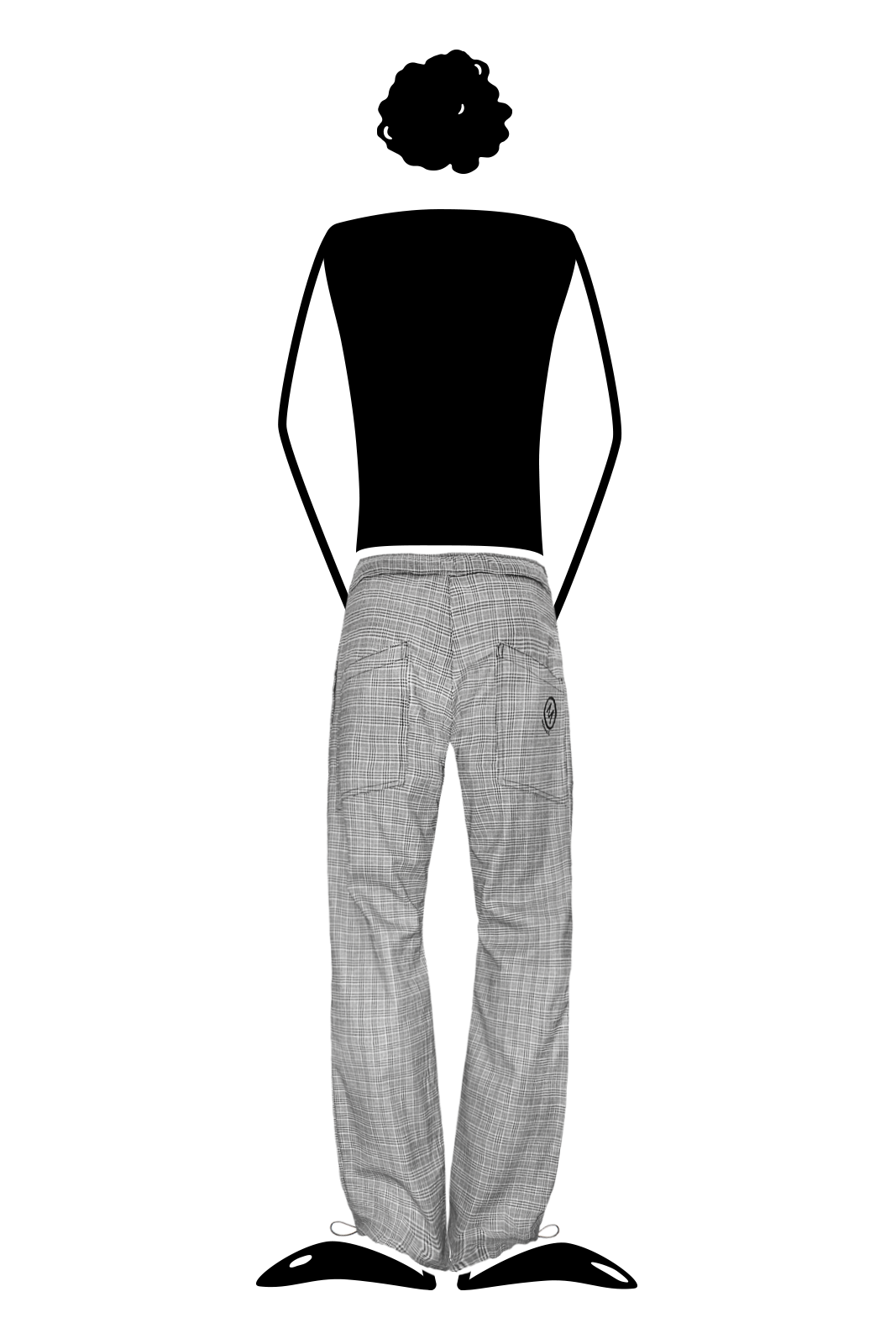 trousers men Prince of Wales grey BILLY Monvic climbing