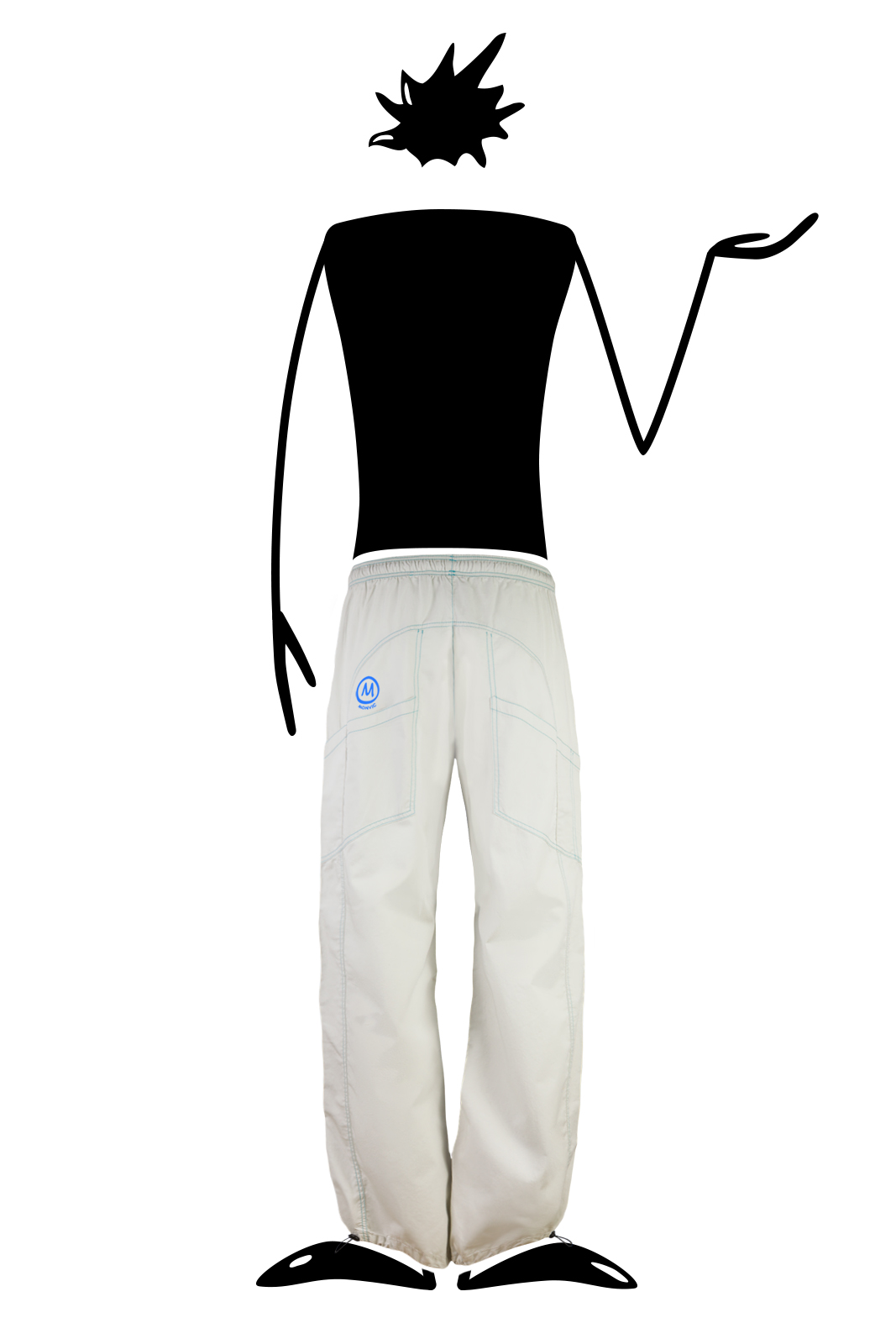 trousers for men white ice SPEED Monvic