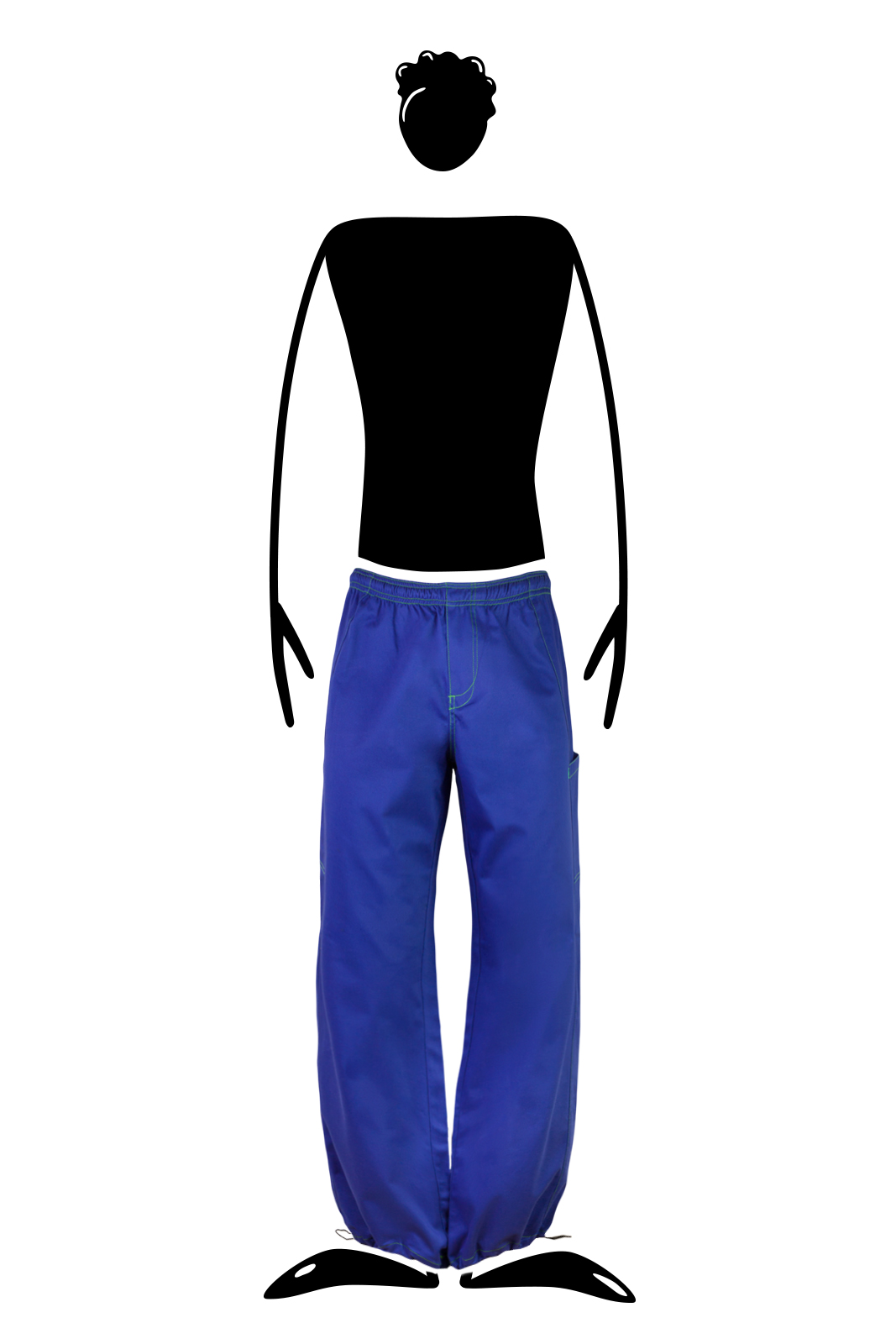 Sportswear trousers for men blue royal SPEED Monvic