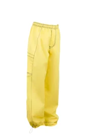Unisex sports trousers 3-14 years yellow – Monvic