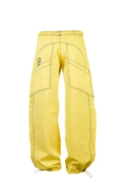 Kids’ climbing trousers yellow MINI SPEED – Monvic