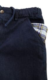 jeans corto uomo per arrampicata in denim ALO Monvic