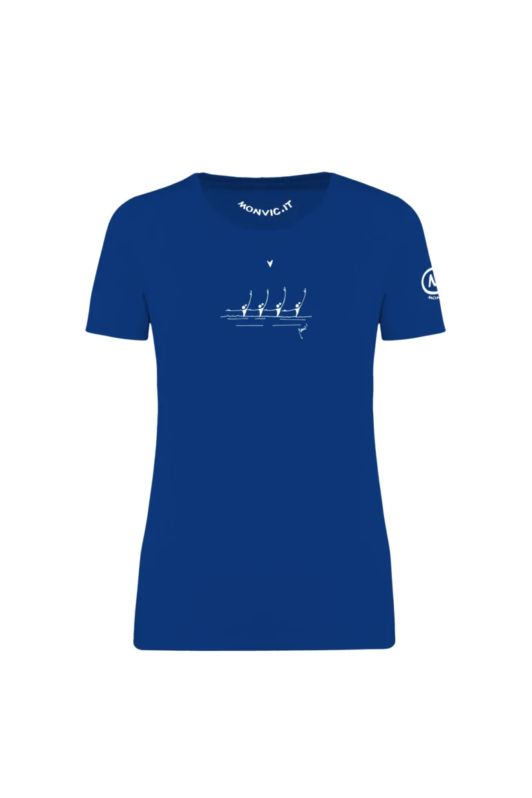 Women's synchronized swimming t-shirt - royal blue - SHARON MONVIC