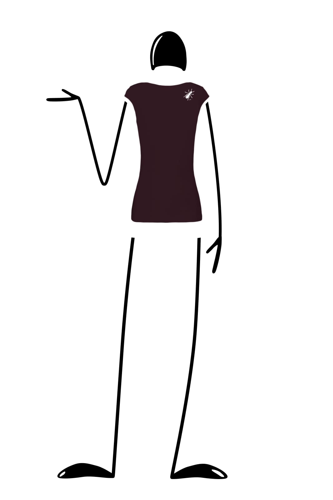 maglietta arrampicata donna bordeaux SHIRLEY Monvic bug