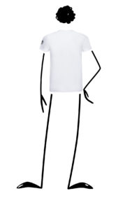 t-shirt uomo bianca HASH Monvic