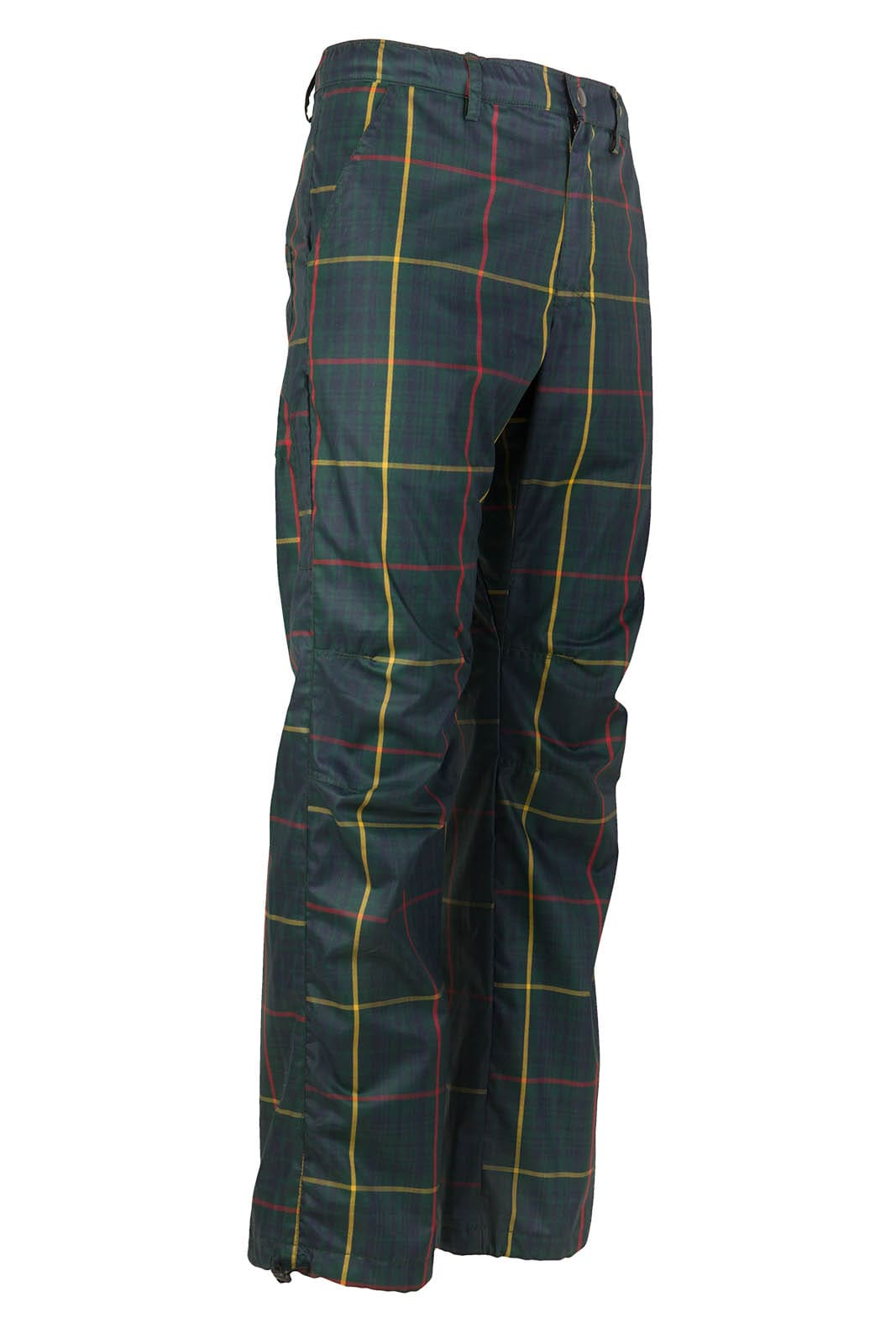 pantalone uomo impermeabile Principe di Galles verde per arrampicata, hiking, sport BILLY 2 Monvic
