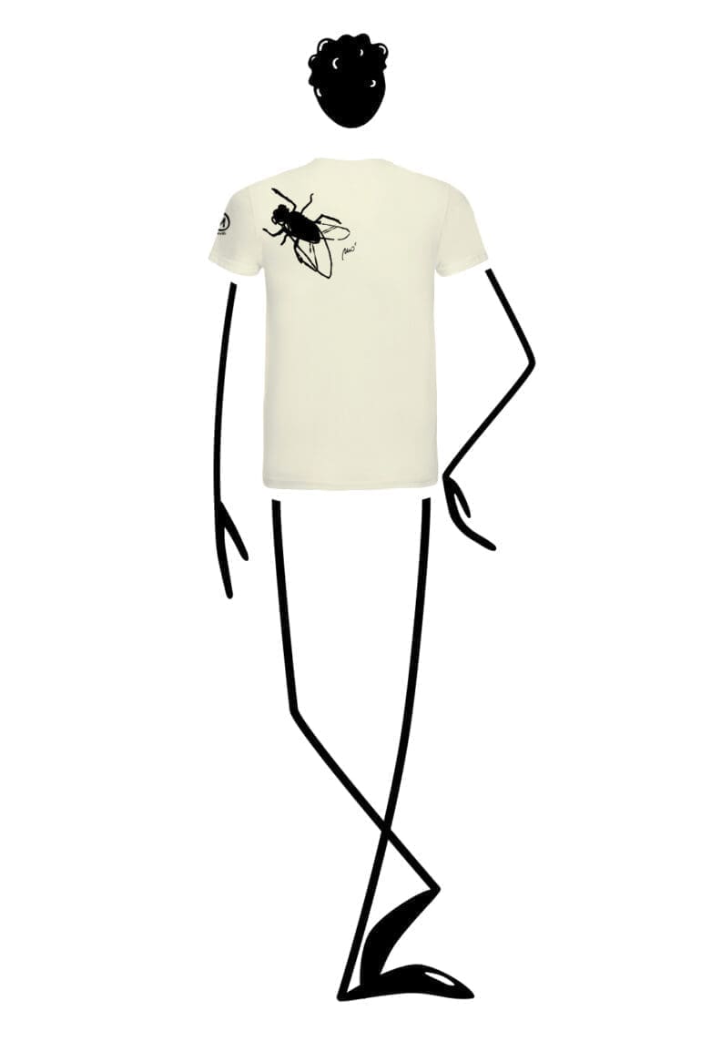t-shirt man organic cotton cream HASH ORGANIC Monvic