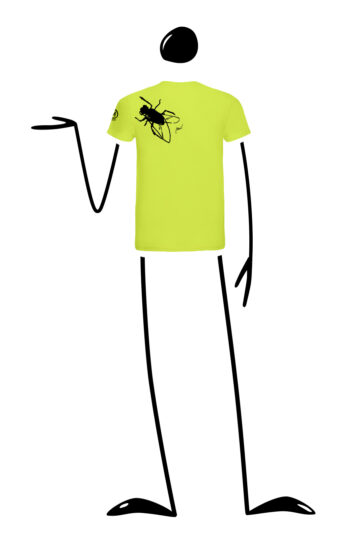 t-shirt uomo crema HASH ORGANIC Monvic mosca