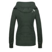 Veste à capuche en laine Femme vert forêt ET Monvic