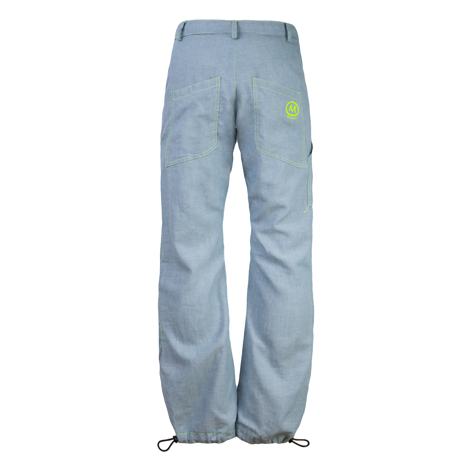 pantalone uomo di lino azzurro chiaro per arrampicata, hiking, sport - BILLY 2 Monvic