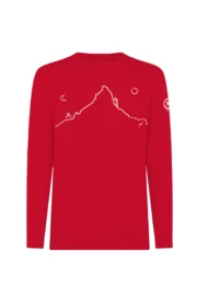 t-shirt a maniche lunghe uomo rosso JUMA - HERVE - MONVIC 2