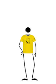 t-shirt bambino gialla TATA Monvic