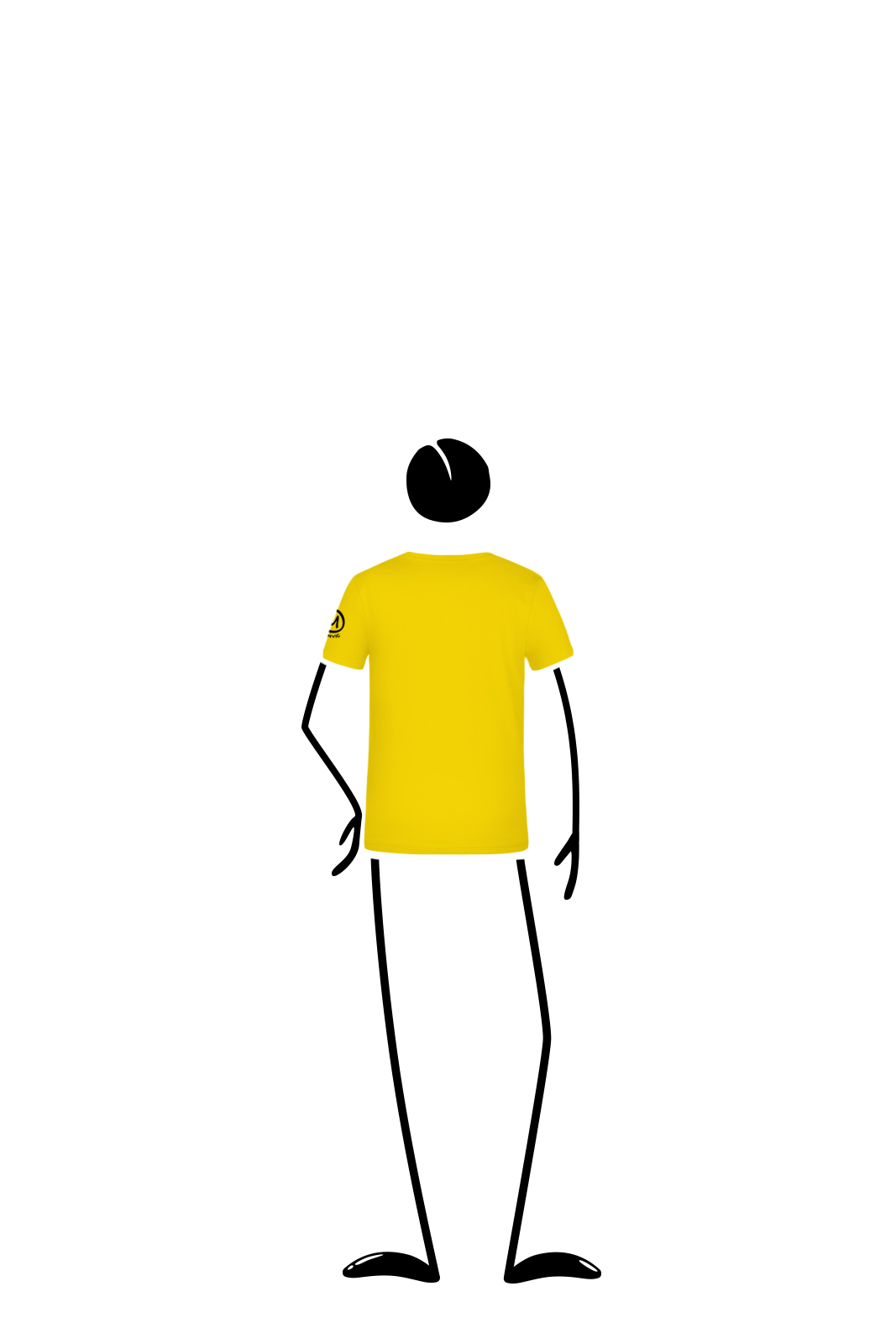 t-shirt bambino gialla TATA Monvic