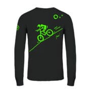 Long sleeved t-shirt men black cotton JUMA Monvic downhill