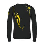 T-shirt a maniche lunghe nera da uomo JUMA Monvic