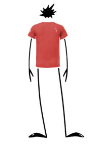 t-shirt sport uomo rosso HASH TEC Monvic