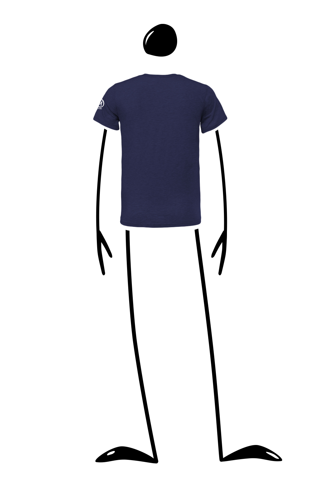 T-shirt homme sport bleu marine HASH TEC Monvic