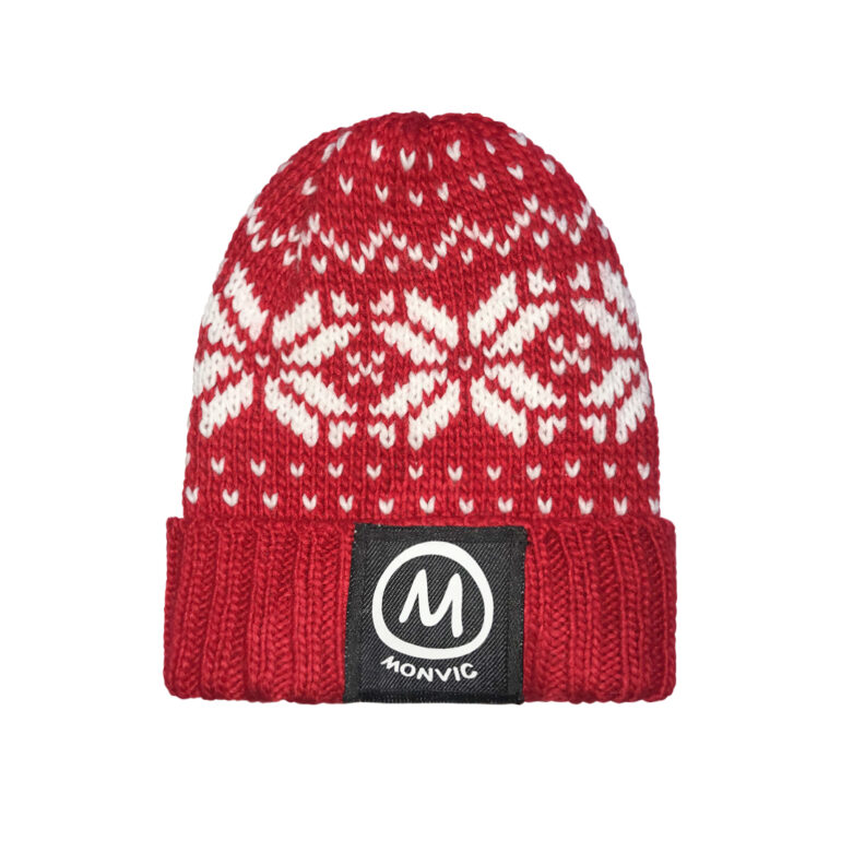 jacquard hats Teddy Monvic red