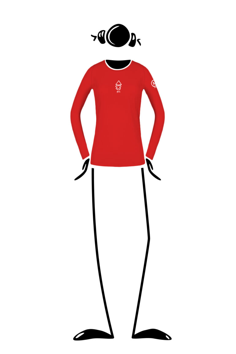 T-shirt Femme à manches longues rouge MOLLY R Monvic
