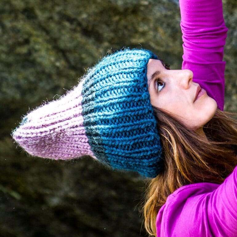 Bonnet en pure laine fait à la main ROCCO Monvic