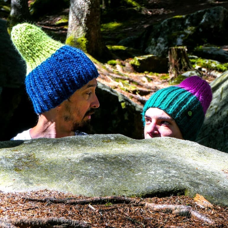 Bonnet en pure laine fait à la main ROCCO Monvic