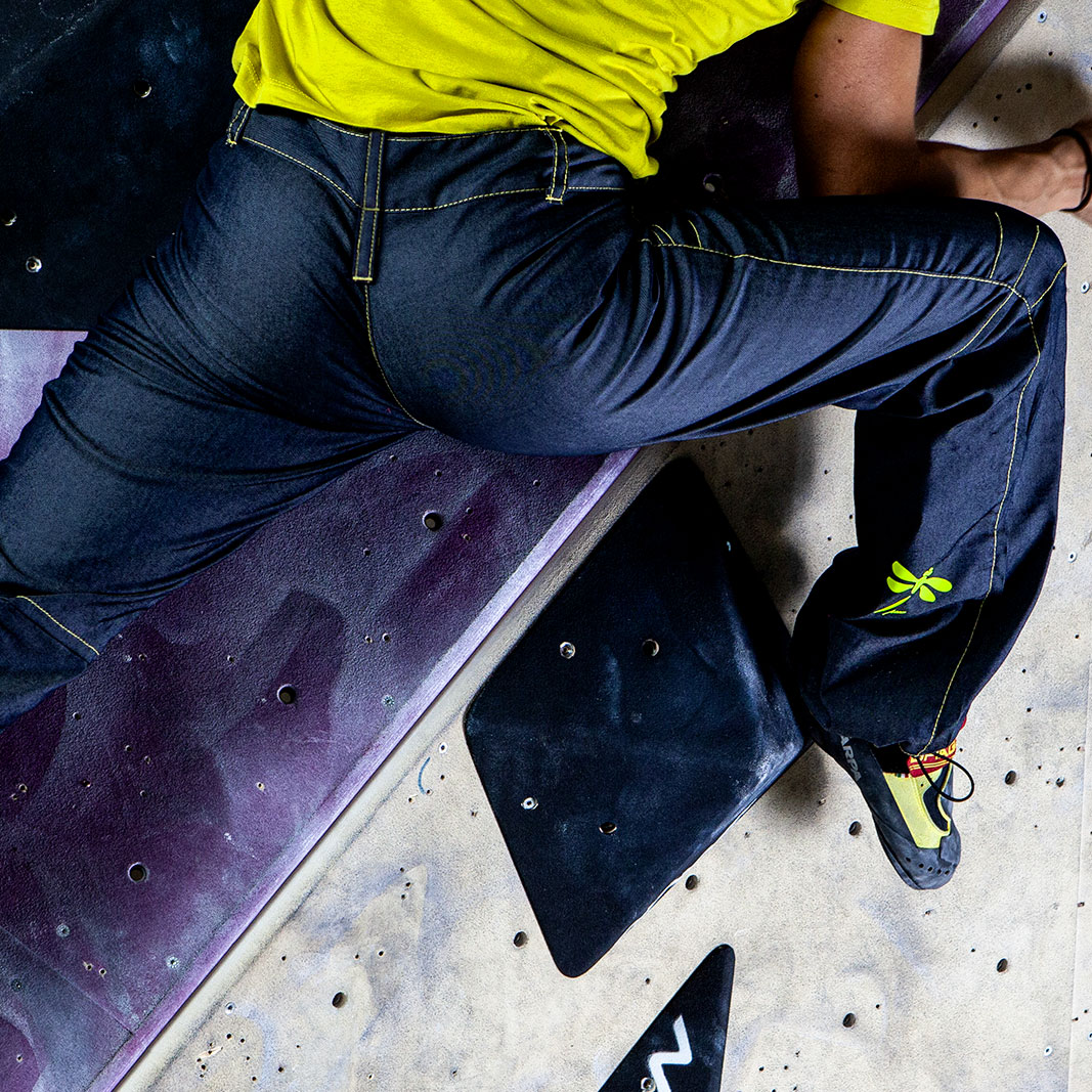 Jeans bouldering in denim elasticizzato BONNIE Monvic lully giallo