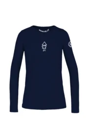 maglia maniche lunghe donna Pino e Pina Natale - blu navy MOLLY ROUND MONVIC fronte
