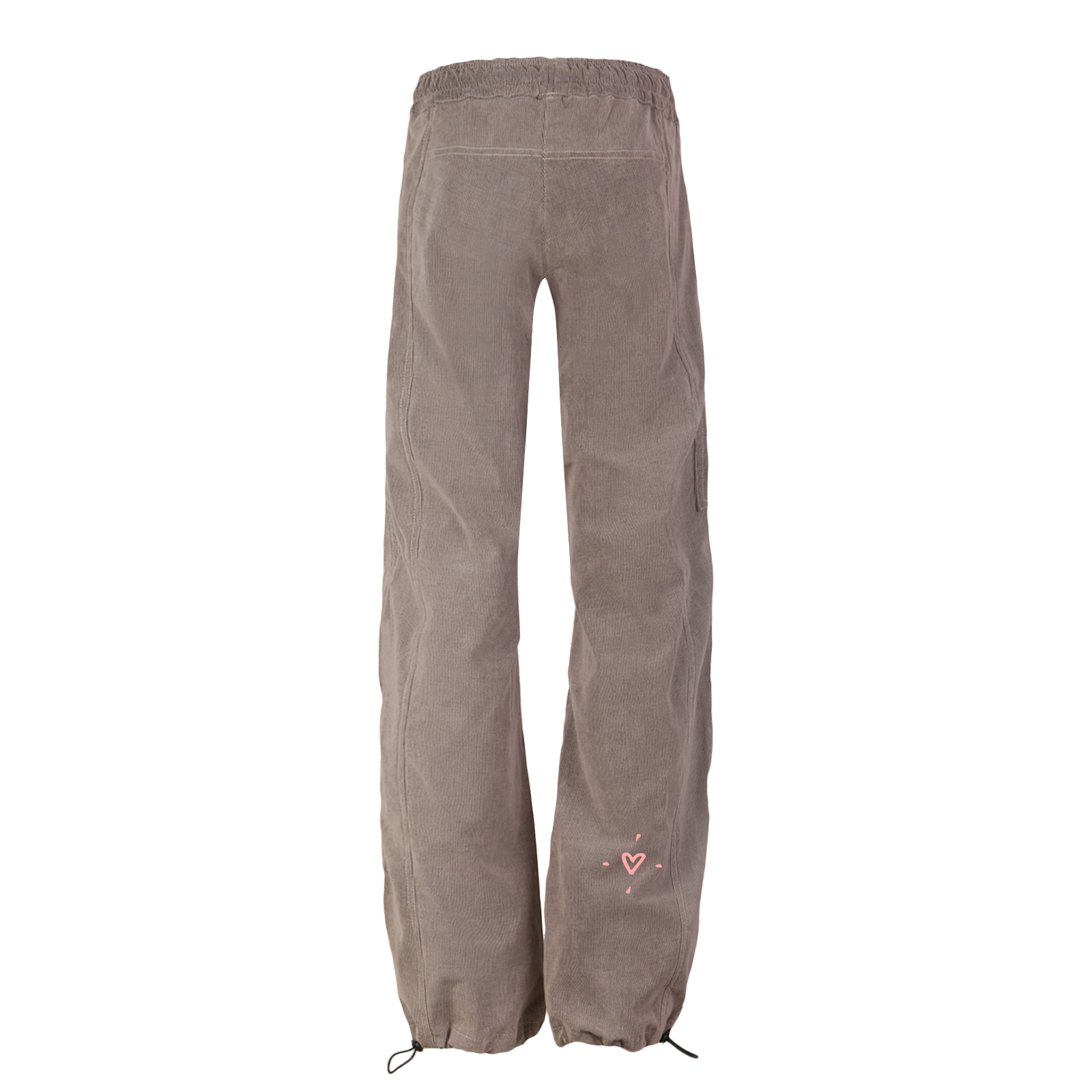 Women's Climbing trousers in soft stretch corduroy pink VIOLET VELVET Monvic for sports