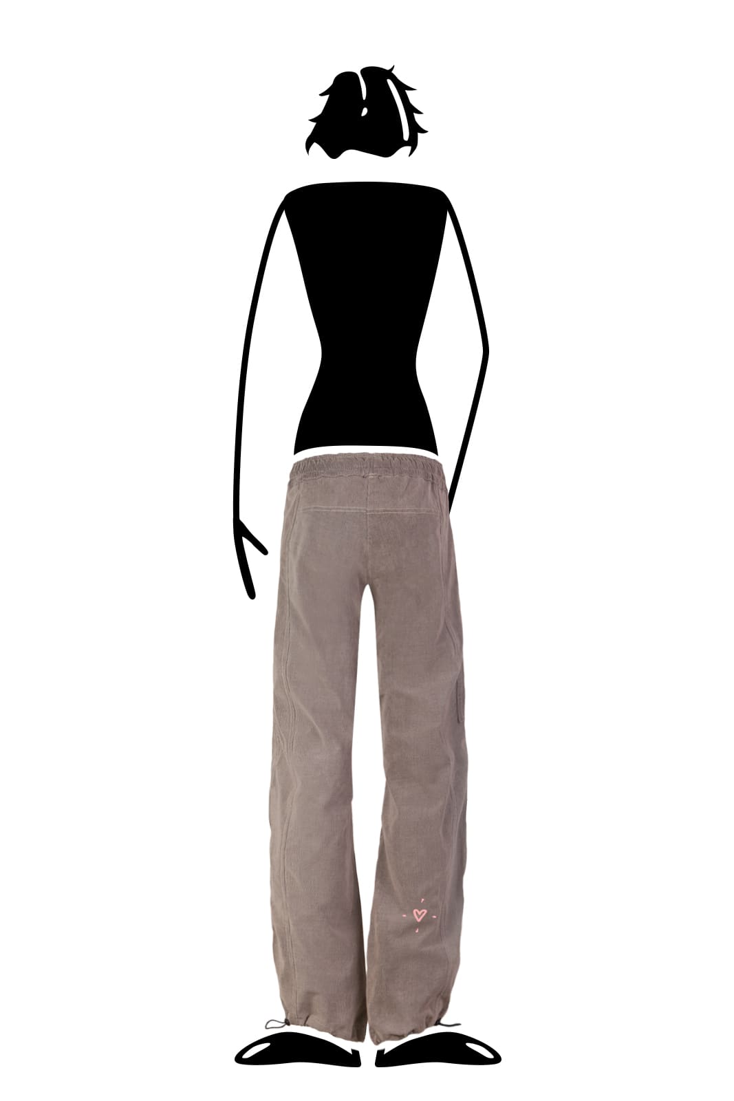 Pantalone donna in velluto rosa VIOLET VELVET per arrampicata Monvic