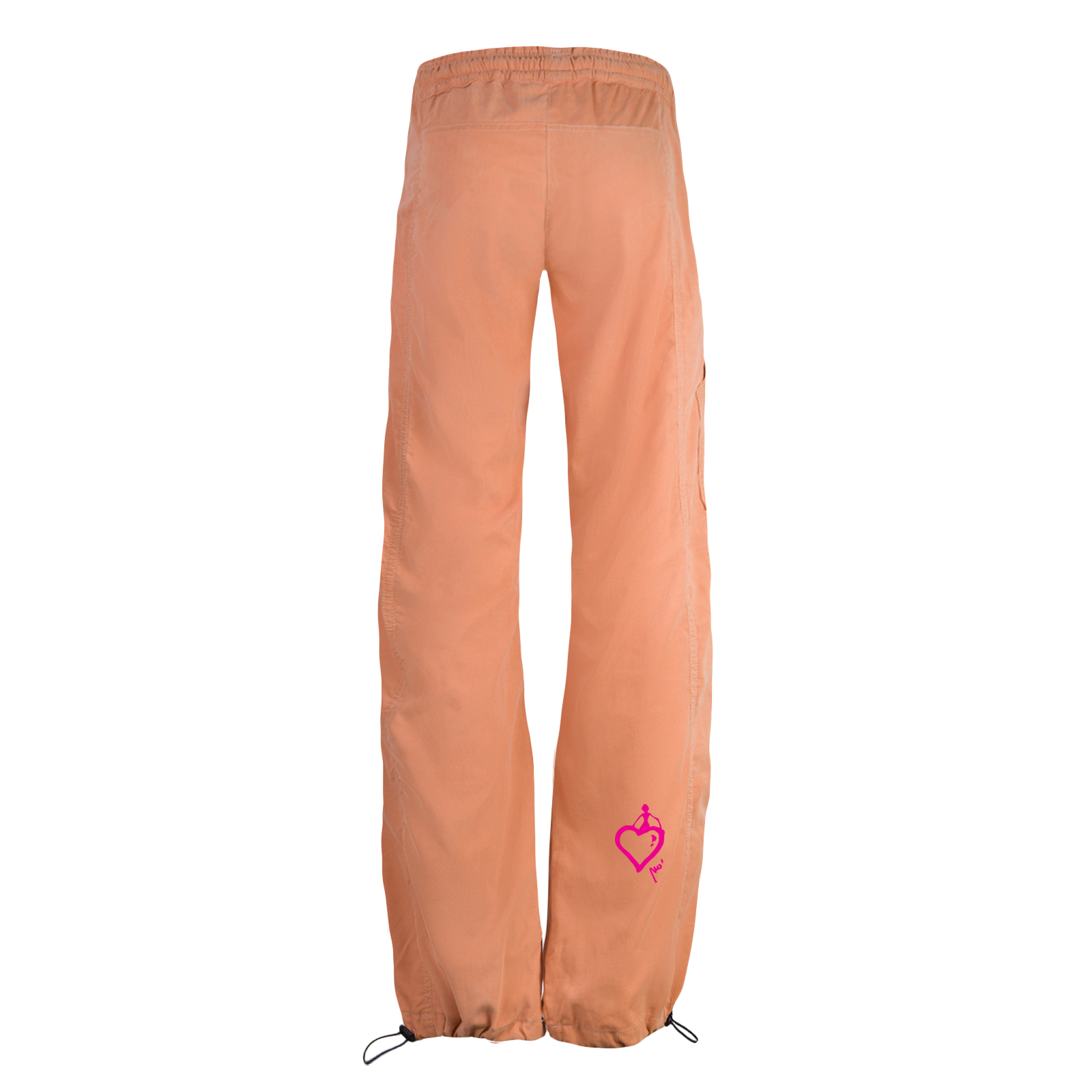 Pantalone donna in velluto arancione VIOLET VELVET per arrampicata Monvic