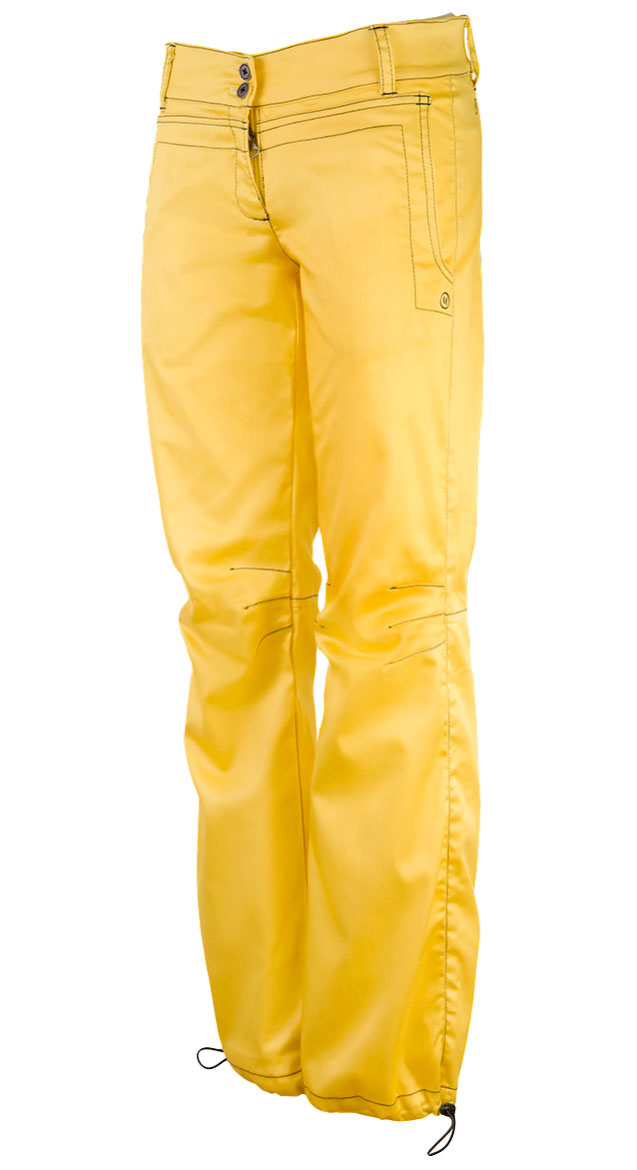 Women's bouldering trousers yellow BONNIE Monvic