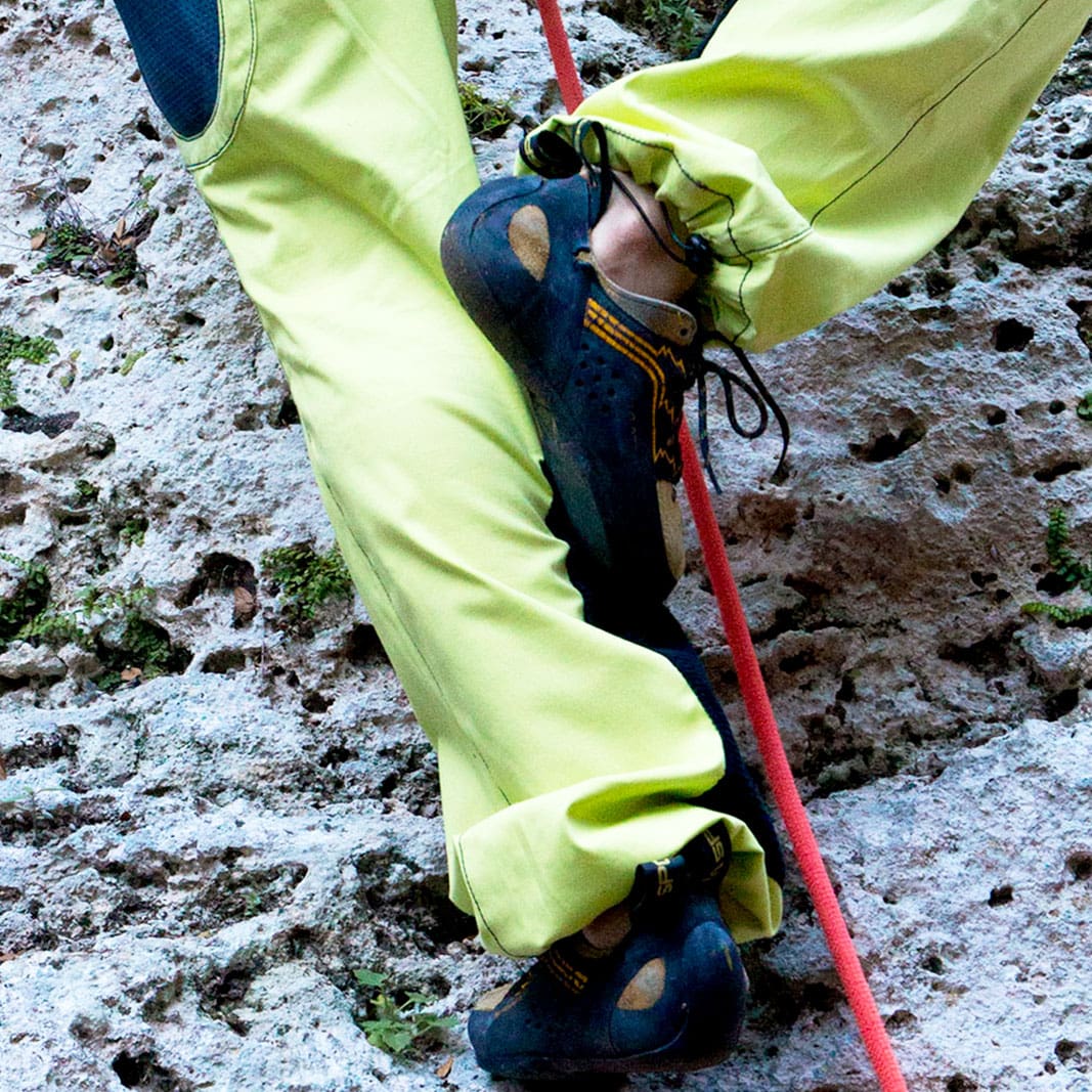 pantaloni con porta-magnesite integrato POWDER toppa pulisci scarpette