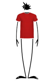t-shirt homme rouge HASH Monvic