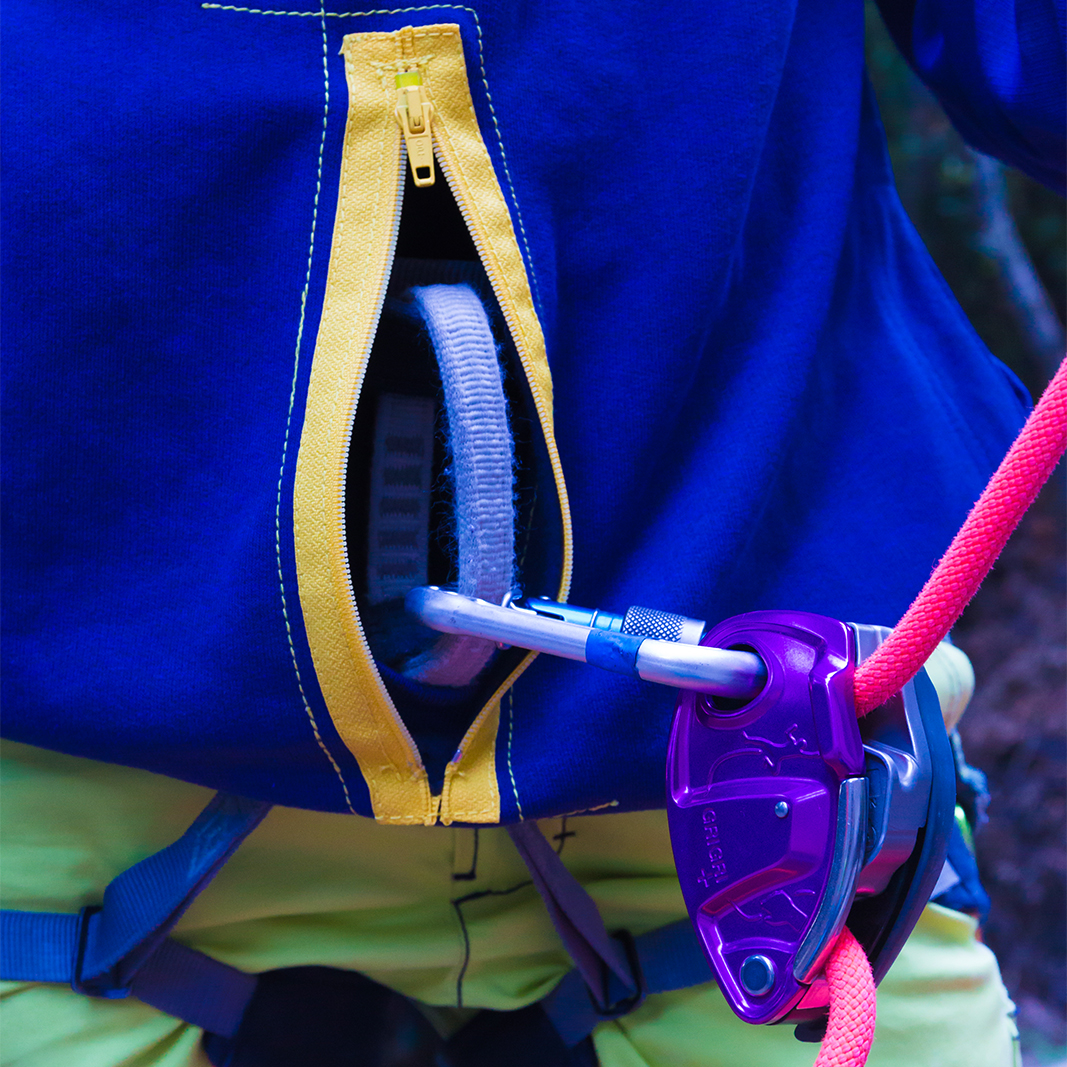 Felpa arrampicata uomo - donna SOLUTION Monvic zip