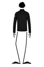 Waterproof unisex jacket black for men KING Monvic