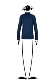 Waterproof unisex jacket blue navy for women KING Monvic