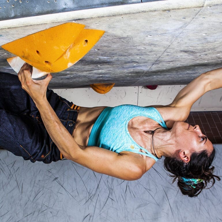 Jill reggiseno sportivo turchese donna per arrampicata e corsa