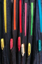 Jeans men contrast stitching GERONIMO climbing denim jeans