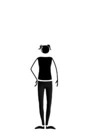 Long leggings for kids black MIMÌ Monvic