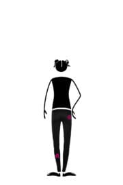 Long leggings for kids black MIMÌ Monvic