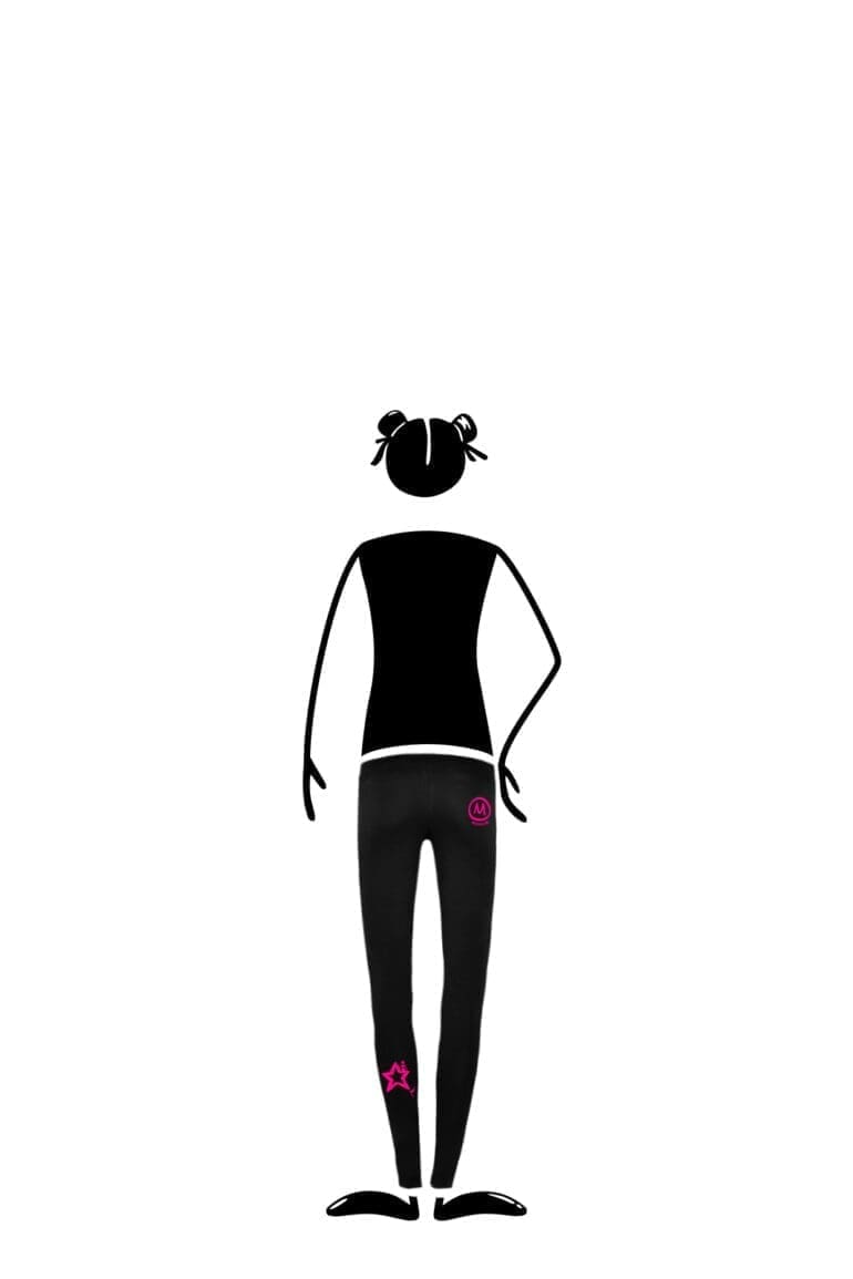 legging pour enfant noir MIMÌ Monvic