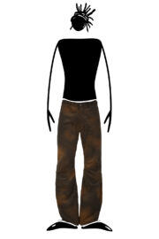 Pantalon en velours côtelé français brune pour homme GRILLO Monvic pour escalade